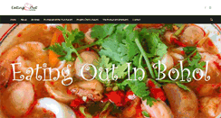 Desktop Screenshot of eatingoutbohol.com